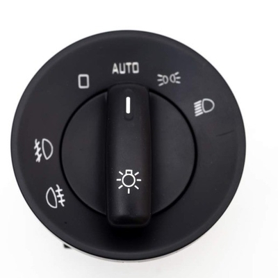 Interruttore di fari in metallo, plastica e cromo per Skoda OEM NO. 1Z0 941 431
