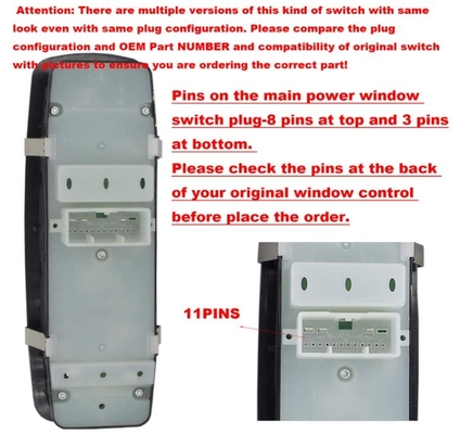68086693AD Power Window Master Switch per Jeep Grand Cherokee Dodge Durango 2011-2014